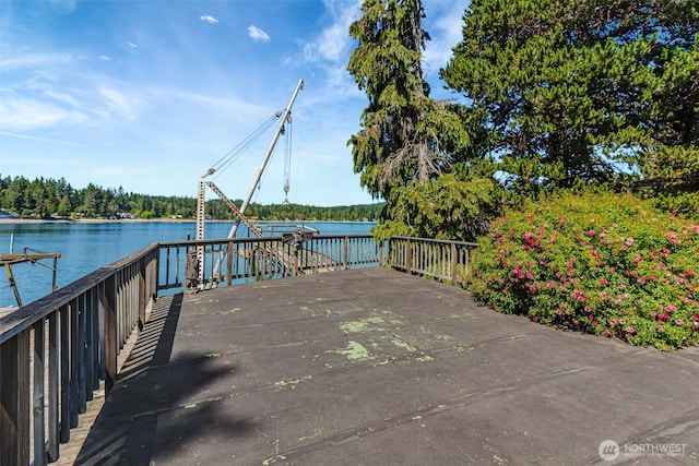1954 NE Grandview Blvd, Keyport, WA 98345 - view of patio featuring a water view