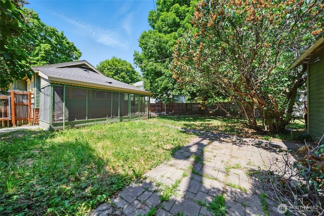 507 S 3rd St, Dayton, WA 99328 - view of yard featuring a sunroom and a patio