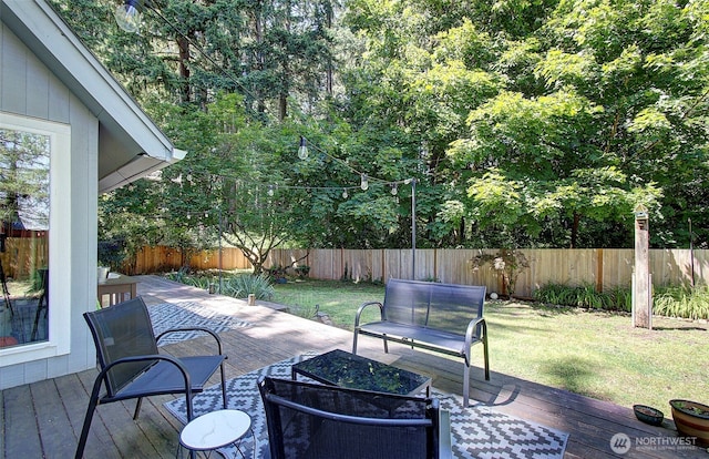 10012 NE 39th St, Vancouver, WA 98662 - view of patio / terrace with a deck and an outdoor hangout area