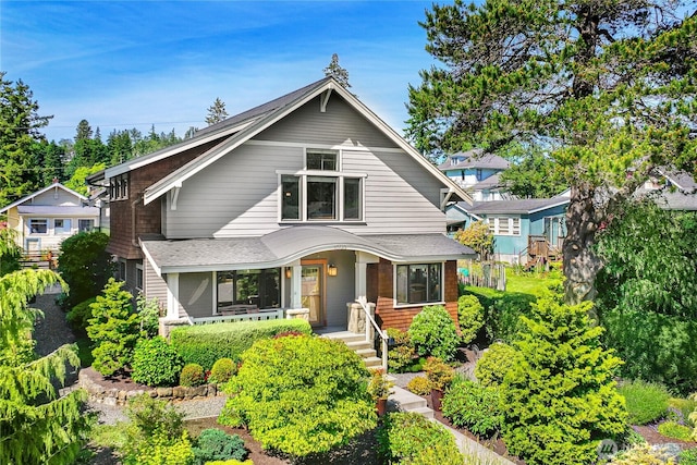 1605 Donovan Ave, Bellingham, WA 98225 - view of front facade with roof with shingles and covered porch