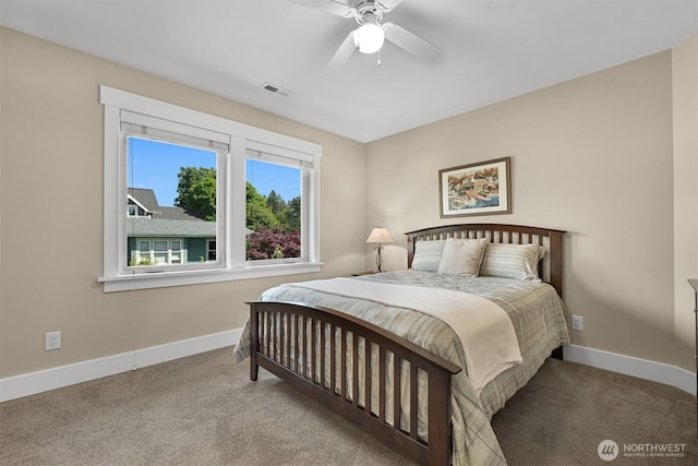 1605 Donovan Ave, Bellingham, WA 98225 - bedroom featuring carpet floors and a ceiling fan