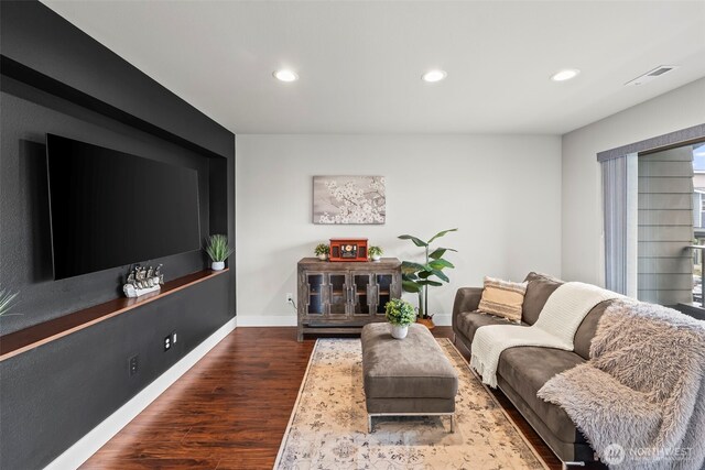 32867 Madrona Ave SE, Black Diamond, WA 98010 - living area with wood finished floors and recessed lighting