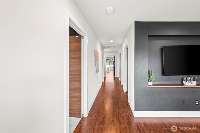 32867 Madrona Ave SE, Black Diamond, WA 98010 - hallway featuring wood finished floors and recessed lighting
