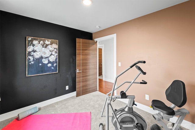 32867 Madrona Ave SE, Black Diamond, WA 98010 - exercise area with carpet floors and baseboards