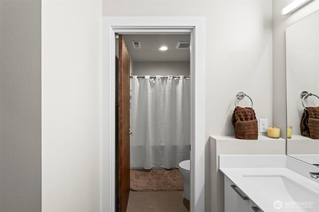 32867 Madrona Ave SE, Black Diamond, WA 98010 - bathroom featuring vanity and curtained shower