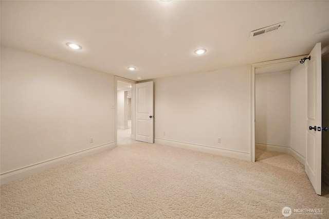 1126 E Alder St, Walla Walla, WA 99362 - unfurnished bedroom with recessed lighting, light carpet, and baseboards