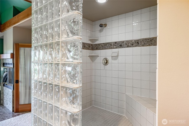 5419 Quail Run, Blaine, WA 98230 - full bathroom with a walk in shower and tile patterned floors