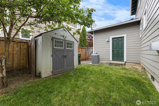 15315 91st Ave SE, Yelm, WA 98597 - view of shed featuring a fenced backyard
