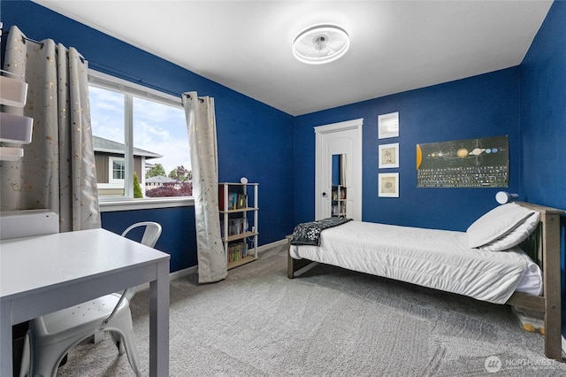 15315 91st Ave SE, Yelm, WA 98597 - carpeted bedroom featuring baseboards and a desk
