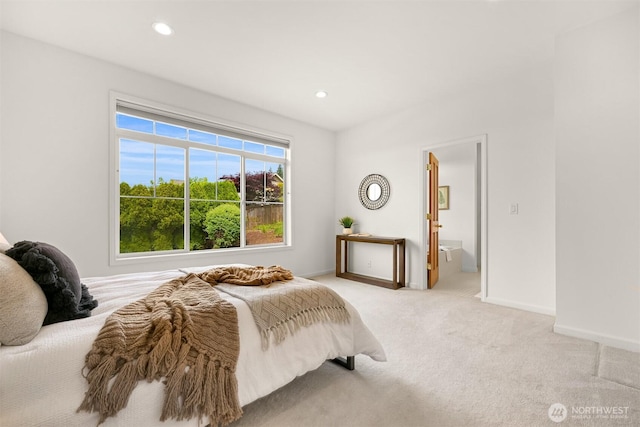 3421 Highfield Ct, Bellingham, WA 98226 - bedroom with carpet flooring, recessed lighting, and ensuite bathroom