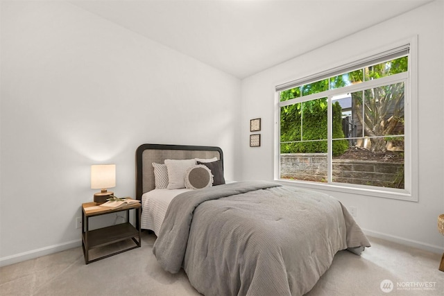 3421 Highfield Ct, Bellingham, WA 98226 - carpeted bedroom with baseboards and vaulted ceiling