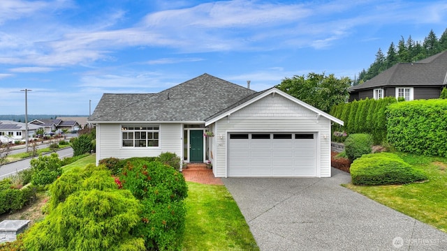 3421 Highfield Ct, Bellingham, WA 98226 - view of front of home with concrete driveway, an attached garage, and a shingled roof