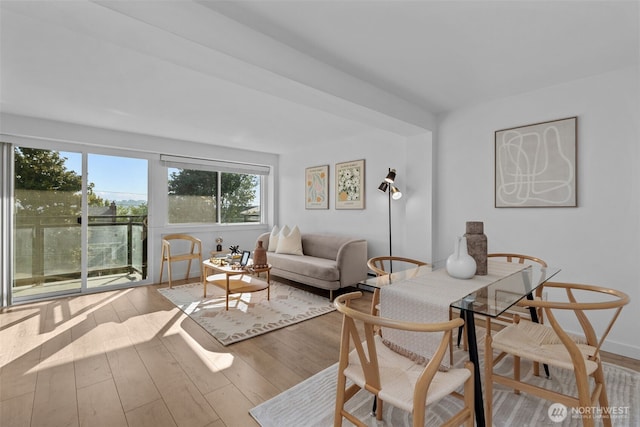1601 Taylor Ave N Unit 303, Seattle, WA 98109 - dining room featuring hardwood / wood-style floors