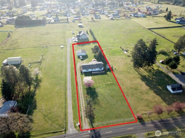 20025 Carper Rd SW, Rochester, WA 98579 - view of rural area with property parcel outlined