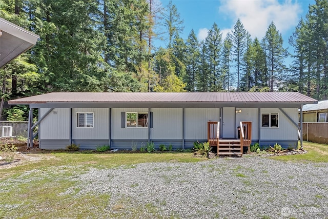 118 Silver Tip Ln, Packwood, WA 98361 - view of front of home with a metal roof and covered porch