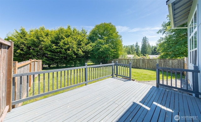 2715 99th Ave NE, Lake Stevens, WA 98258 - wooden deck featuring a fenced backyard