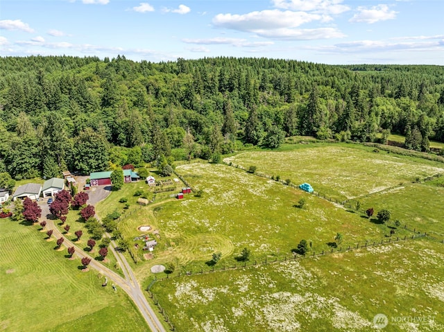 152 Simme Valley Ln, Winlock, WA 98596 - aerial overview of property's location featuring a heavily wooded area