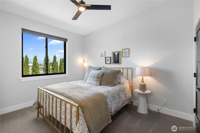 204 Moon River Vw SW, Mattawa, WA 99349 - carpeted bedroom featuring baseboards and ceiling fan