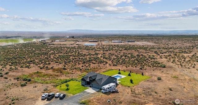7186 16th Rd NE, Moses Lake, WA 98837 - aerial view of sparsely populated area with a desert landscape