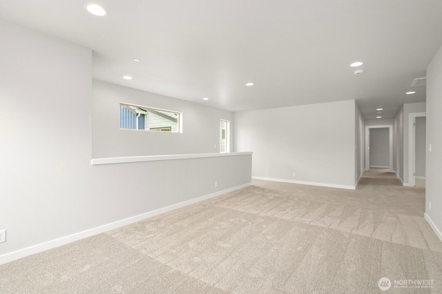 13307 SE 238th Pl Unit 11, Kent, WA 98042 - empty room with recessed lighting, carpet flooring, and baseboards