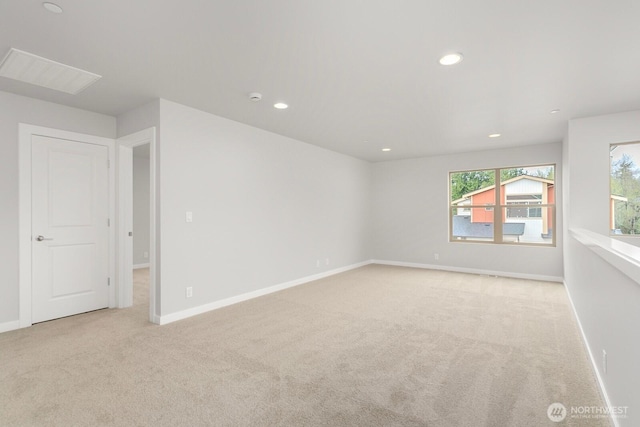 13307 SE 238th Pl Unit 11, Kent, WA 98042 - carpeted empty room with baseboards and recessed lighting