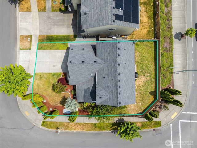 10089 Jensen Dr SE, Yelm, WA 98597 - aerial view of property's location with property boundaries highlighted