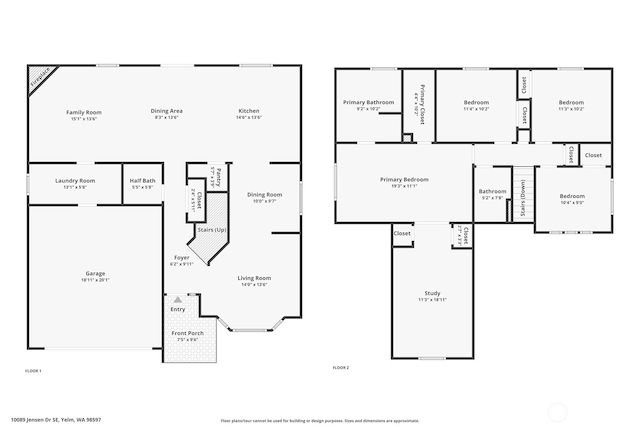 10089 Jensen Dr SE, Yelm, WA 98597 - view of floor plan / room layout