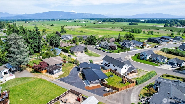 1101 Terrace Dr, Lynden, WA 98264 - aerial perspective of suburban area featuring mountains