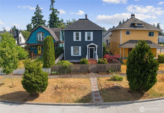 422 S Wright Ave, Tacoma, WA 98418 - view of front of home with a fenced front yard