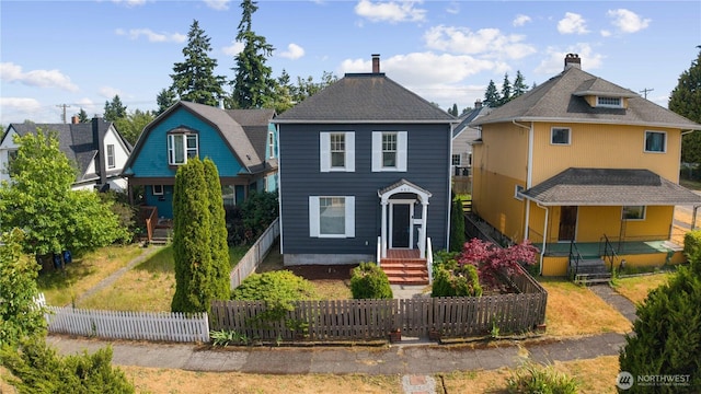 422 S Wright Ave, Tacoma, WA 98418 - view of front of house with a fenced front yard