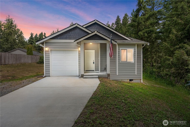 17621 Vine Ln SE, Yelm, WA 98597 - view of front of property featuring concrete driveway and an attached garage