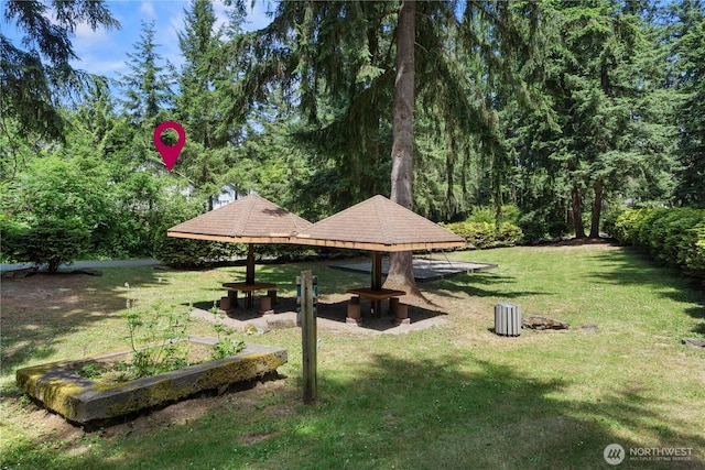 17621 Vine Ln SE, Yelm, WA 98597 - view of property's community with a yard and a gazebo