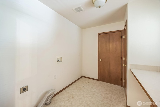 5 Bayview Ln, Hoquiam, WA 98550 - laundry room with hookup for an electric dryer, light floors, and washer hookup