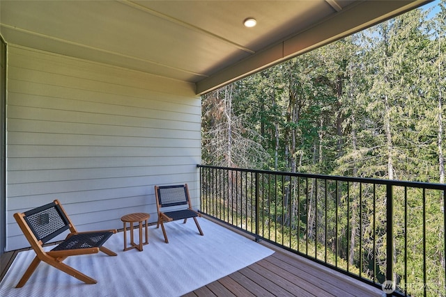 17615 142nd Ave E Unit 14, Puyallup, WA 98374 - deck featuring a forest view
