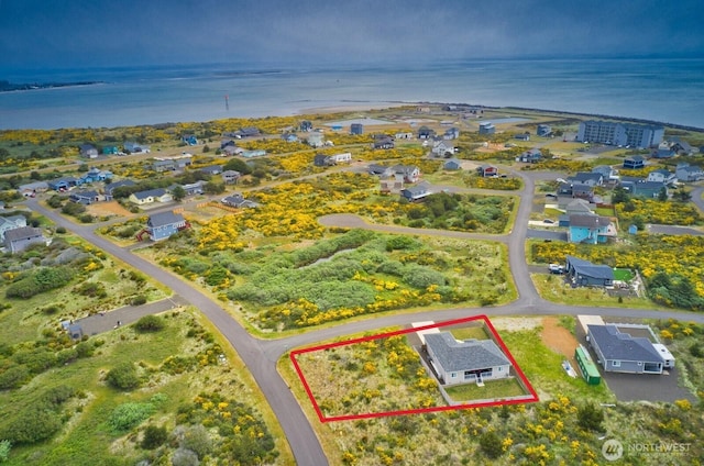 14091401 Diamond Head Ave SW, Ocean Shores, WA 98569 - aerial view of property's location featuring property parcel outlined and a large body of water