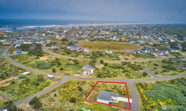 14091401 Diamond Head Ave SW, Ocean Shores, WA 98569 - aerial view of property and surrounding area featuring property boundaries highlighted