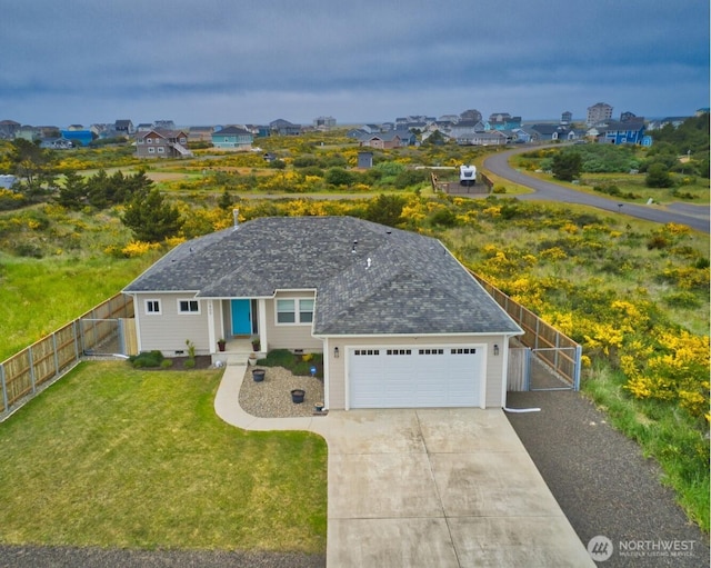 14091401 Diamond Head Ave SW, Ocean Shores, WA 98569 - view of front of property with a gate, concrete driveway, and a garage