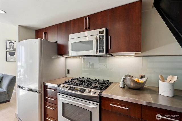 900 Lenora St Unit W106, Seattle, WA 98121 - kitchen with stainless steel counters, appliances with stainless steel finishes, and modern cabinets