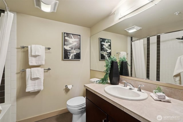 900 Lenora St Unit W106, Seattle, WA 98121 - bathroom featuring vanity and shower / bath combo