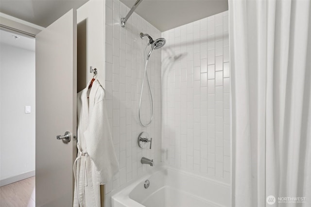900 Lenora St Unit W106, Seattle, WA 98121 - bathroom featuring shower / bath combination with curtain