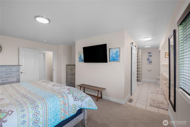 24 Jacalyn Ln, Grayland, WA 98547 - bedroom featuring baseboards, light tile patterned floors, light colored carpet, and multiple windows