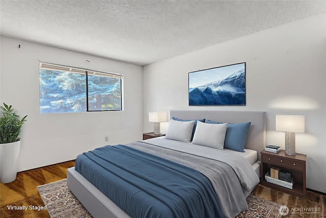 4026 SW 328th St, Federal Way, WA 98023 - bedroom with a textured ceiling and wood finished floors