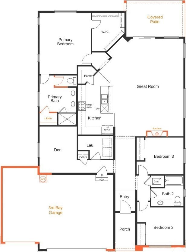 13442 185th Street Ct E Unit 115, Puyallup, WA 98374 - home floor plan