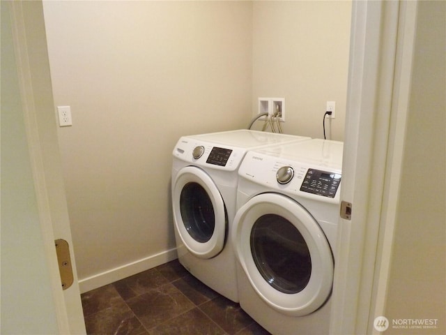 2568 Myra Pl, Langley, WA 98260 - washroom with independent washer and dryer and baseboards