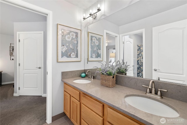 7531 Hawkstone Ave SW, Port Orchard, WA 98367 - full bathroom featuring double vanity
