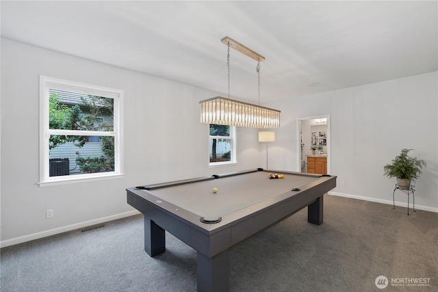 7531 Hawkstone Ave SW, Port Orchard, WA 98367 - recreation room featuring pool table, healthy amount of natural light, carpet, and baseboards