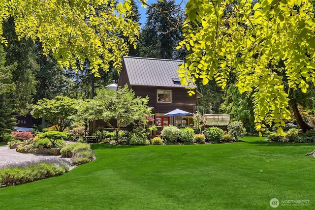 9000 NE Hidden Cove Rd, Bainbridge Island, WA 98110 - view of grassy yard featuring a deck