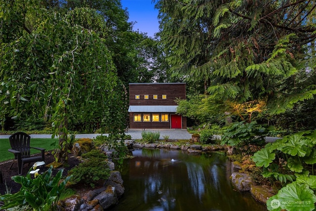 9000 NE Hidden Cove Rd, Bainbridge Island, WA 98110 - rear view of property