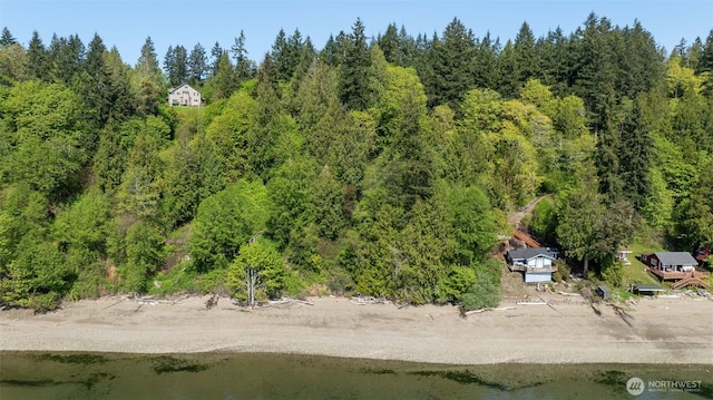 14502 45th St SW, Lakebay, WA 98349 - bird's eye view of a heavily wooded area