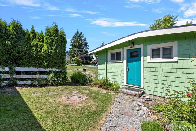 967 High Rd, Camano Island, WA 98282 - property entrance with a yard